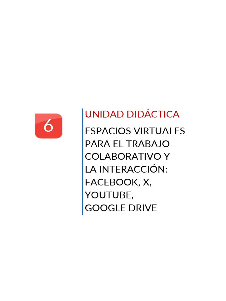 Unidad 06 | PDF | Aprendizaje | Servicio de redes sociales