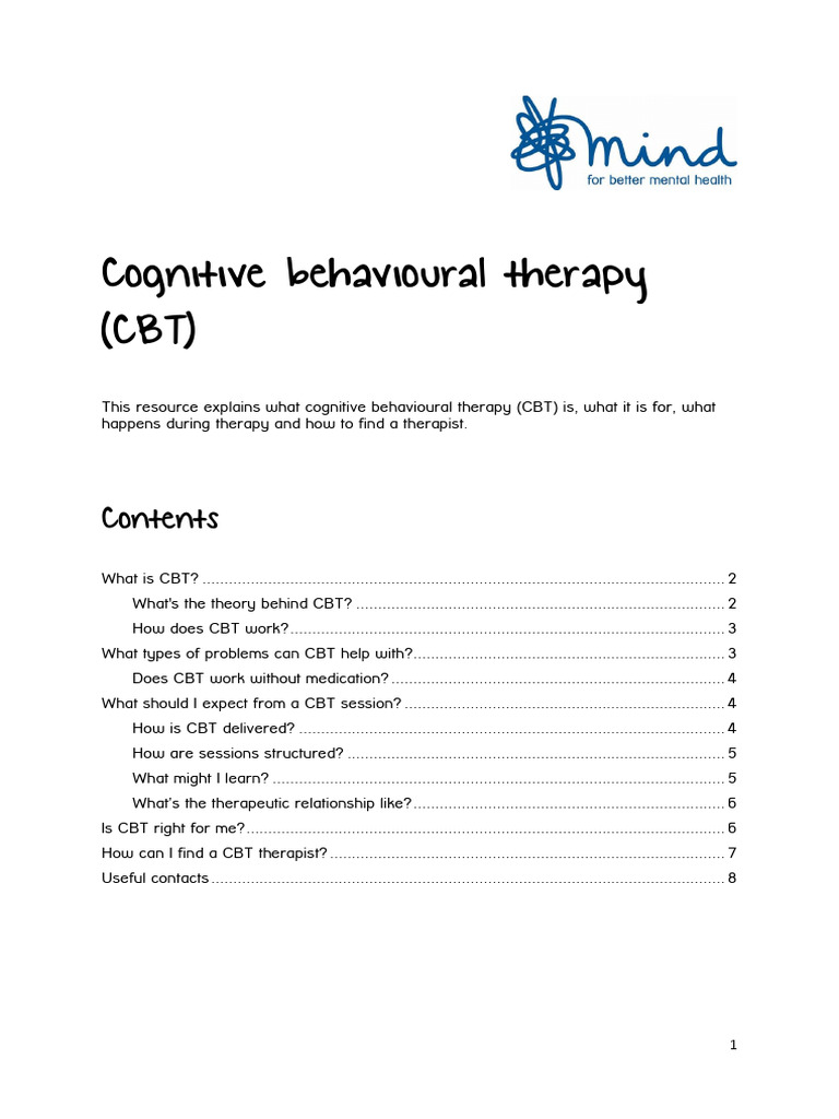 Cbt 2017 PDF Version | PDF | Cognitive Behavioral Therapy | Psychotherapy