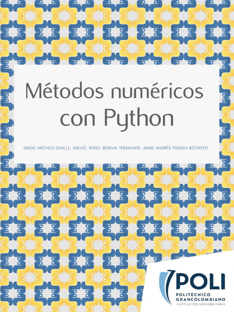 Métodos+Numéricos+Con+Python+ +Nueva+Versión | PDF | Medición ...