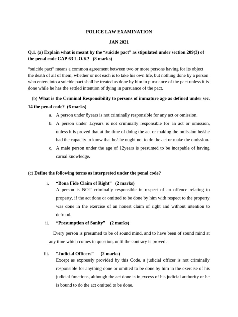 Penal Code Questions | PDF | Burglary | Robbery