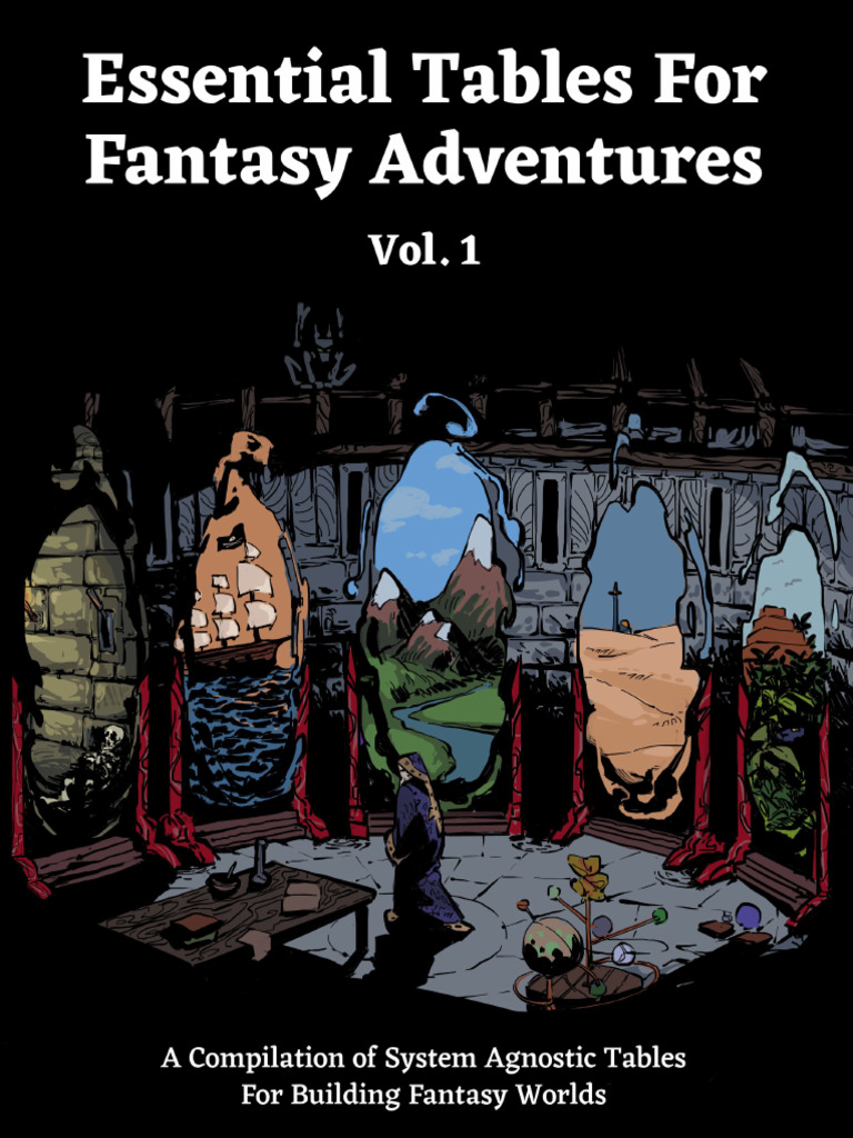 Essential Tables for Fantasy Adventures Vol. 1 | PDF | Piracy | Ships