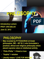 Introduction Lecture On Philosophy