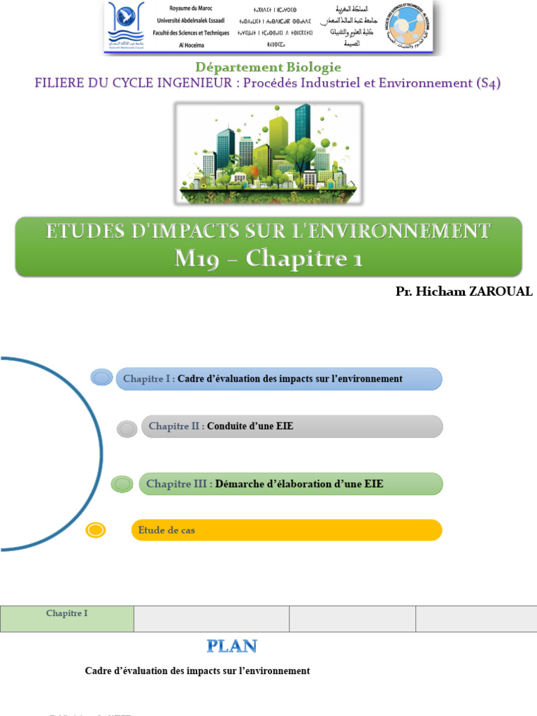 Étude D'impact Environemental - Ch1 | PDF | Environnement naturel ...