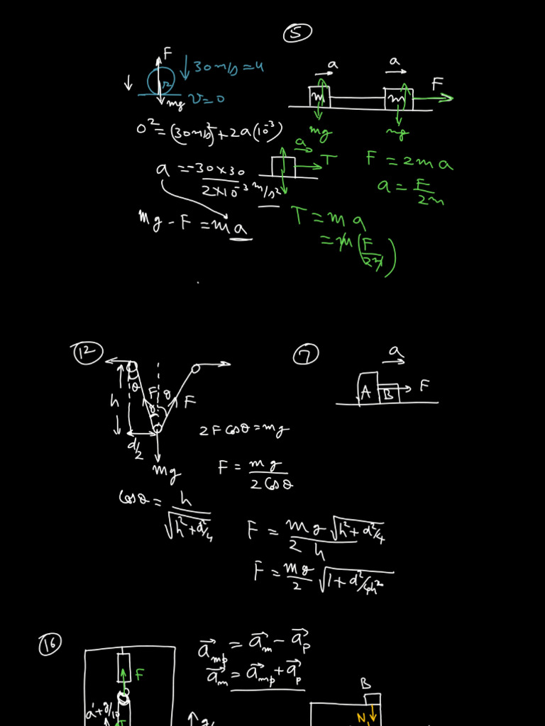 Newton's Law of Motion and Friction _ L-05 (Class Notes) _ Pseudo Force ...