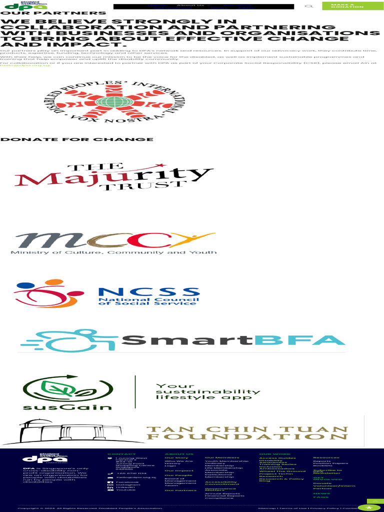 Our Partners - Disabled People's Association | PDF | Public Sphere