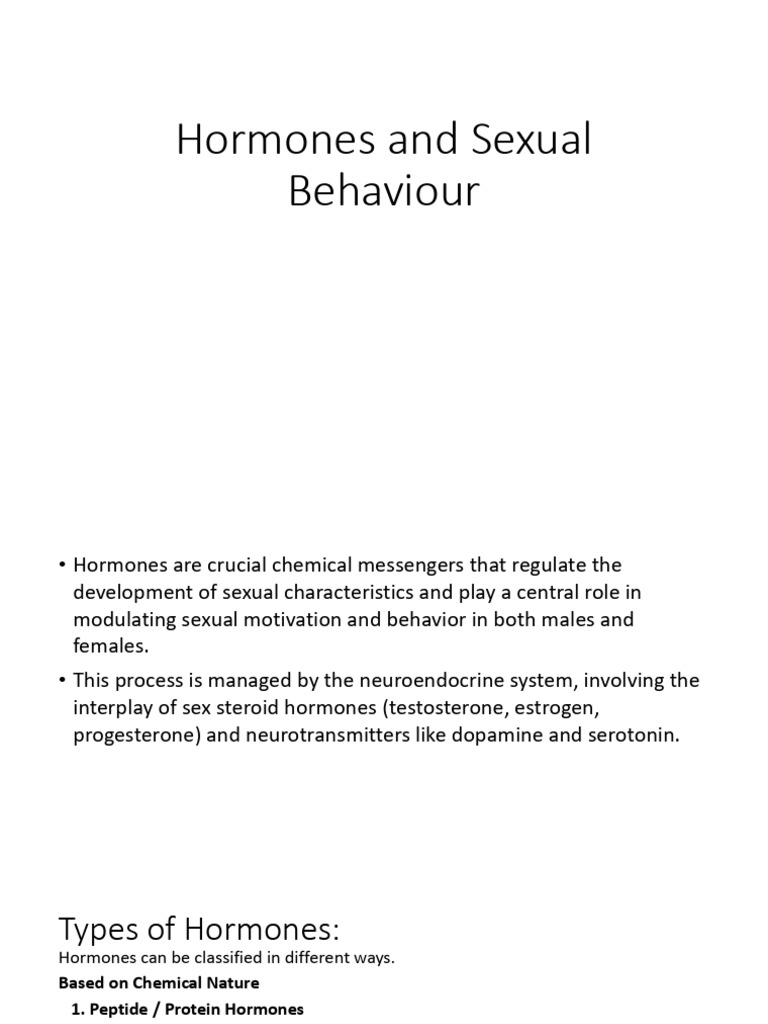 Hormones and Sexual Behaviour | PDF | Luteinizing Hormone | Hormone