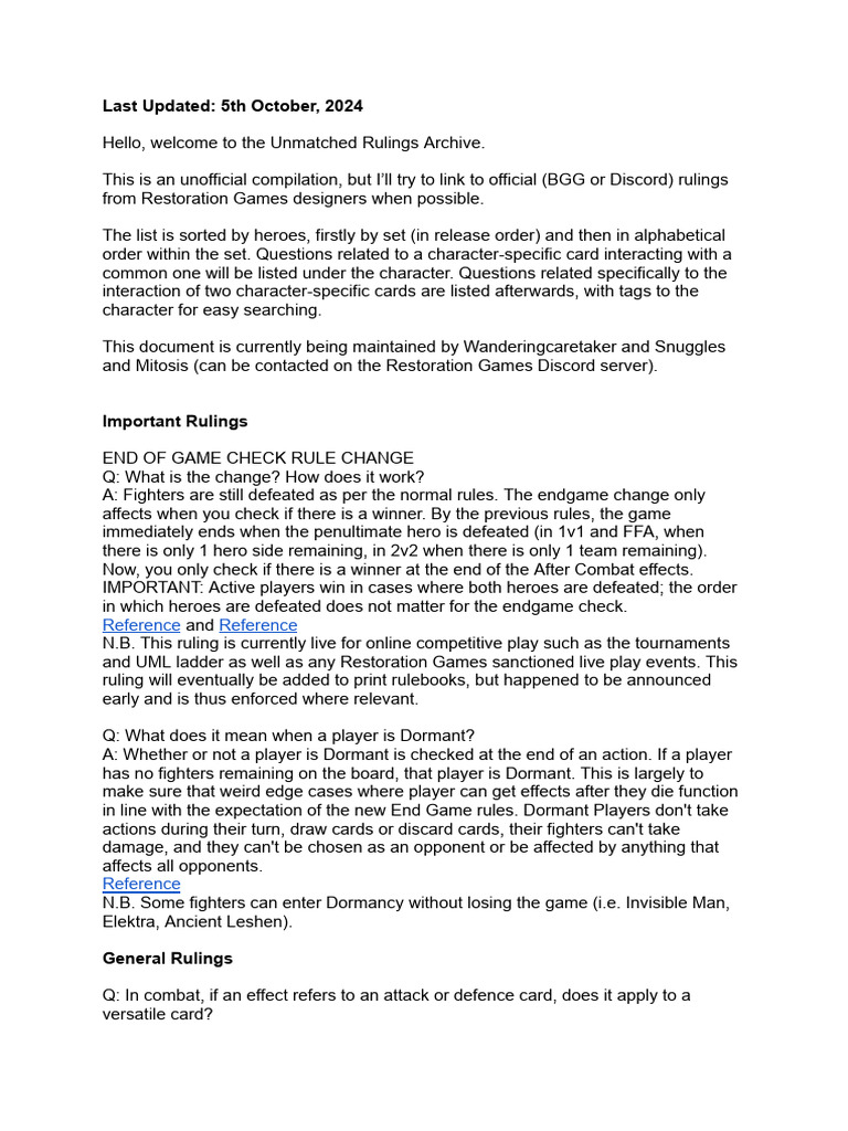 Unmatched Rulings Archive | PDF