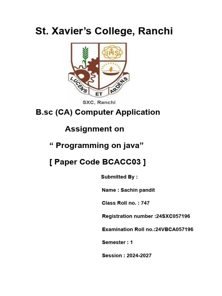 1st Page Java | PDF