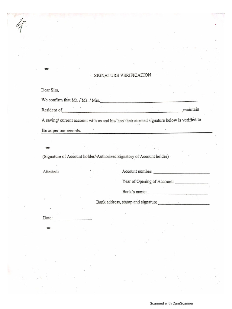 SV Form - 1 | PDF
