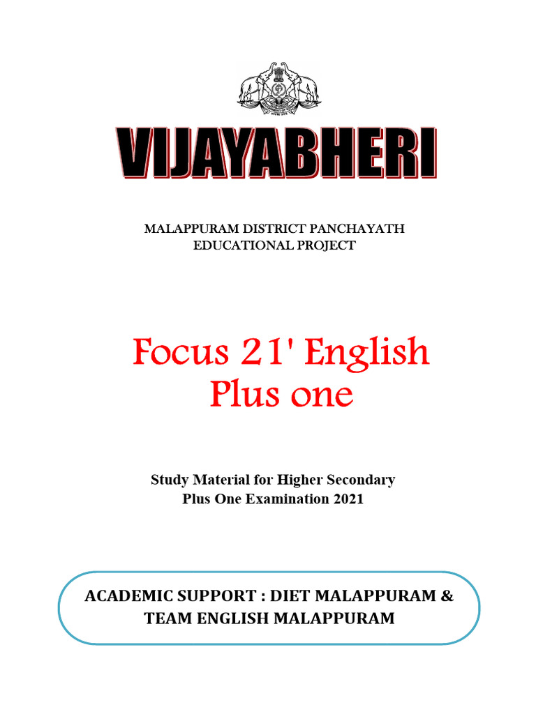 Hsslive Xi Mlpm Vijabheri English Focus Notes | PDF | Mahatma Gandhi ...
