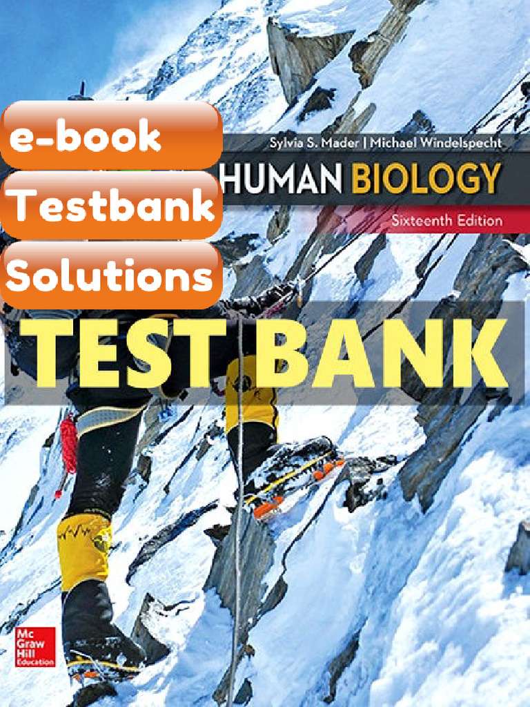 eBook & Testbank Human Biology 16 Ed Mader | PDF | Subscription ...