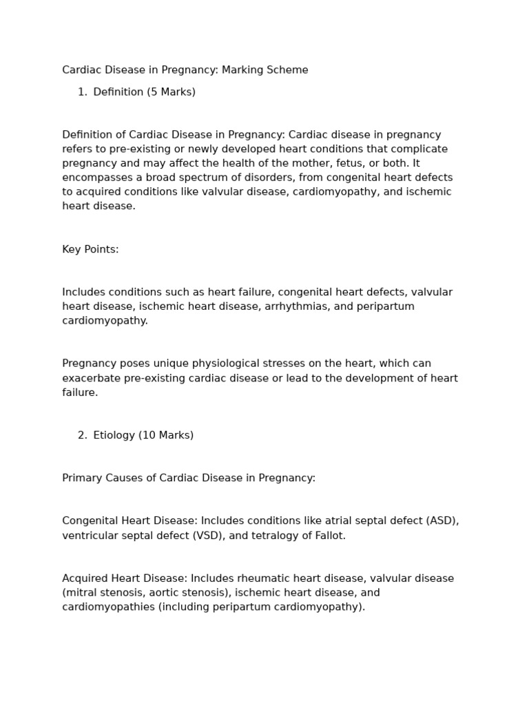 Cardiac Disease in Pregnancy | PDF | Heart | Heart Failure