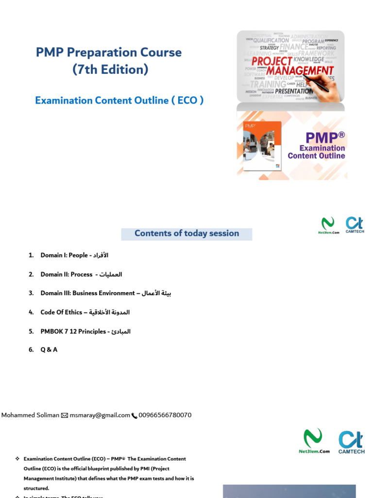 13 - Examination Content Outline | PDF | Project Management ...