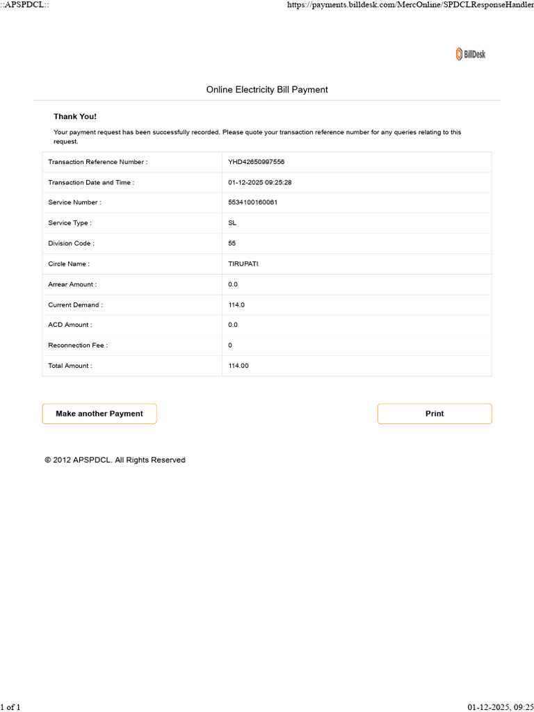 Current Bill | PDF