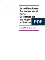 Esterilizaciones Forzadas en El Peru. El Tiempo de Las Mujeres y Sus Memorias