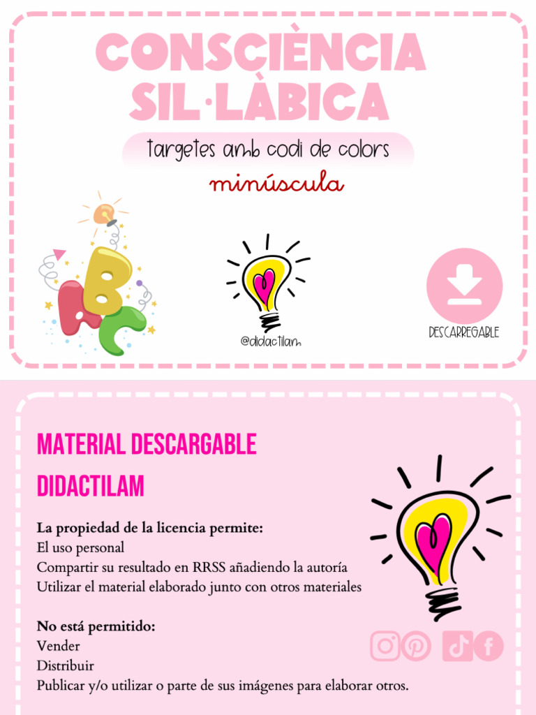 Copia de Conciencia Silabica | PDF