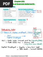 ACCA FR Ratio Analysis Cheat Sheet | PDF | Dividend | Stocks