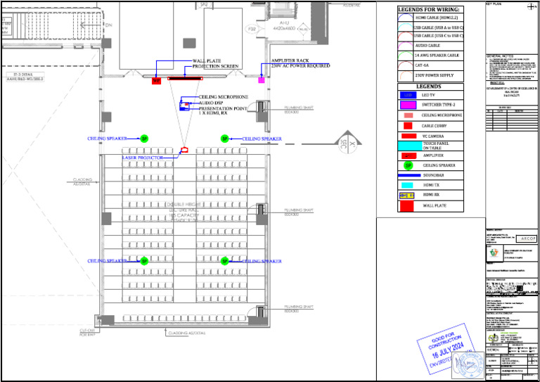 Av-101.9_first Floor Lecture Hall_av Layout | PDF