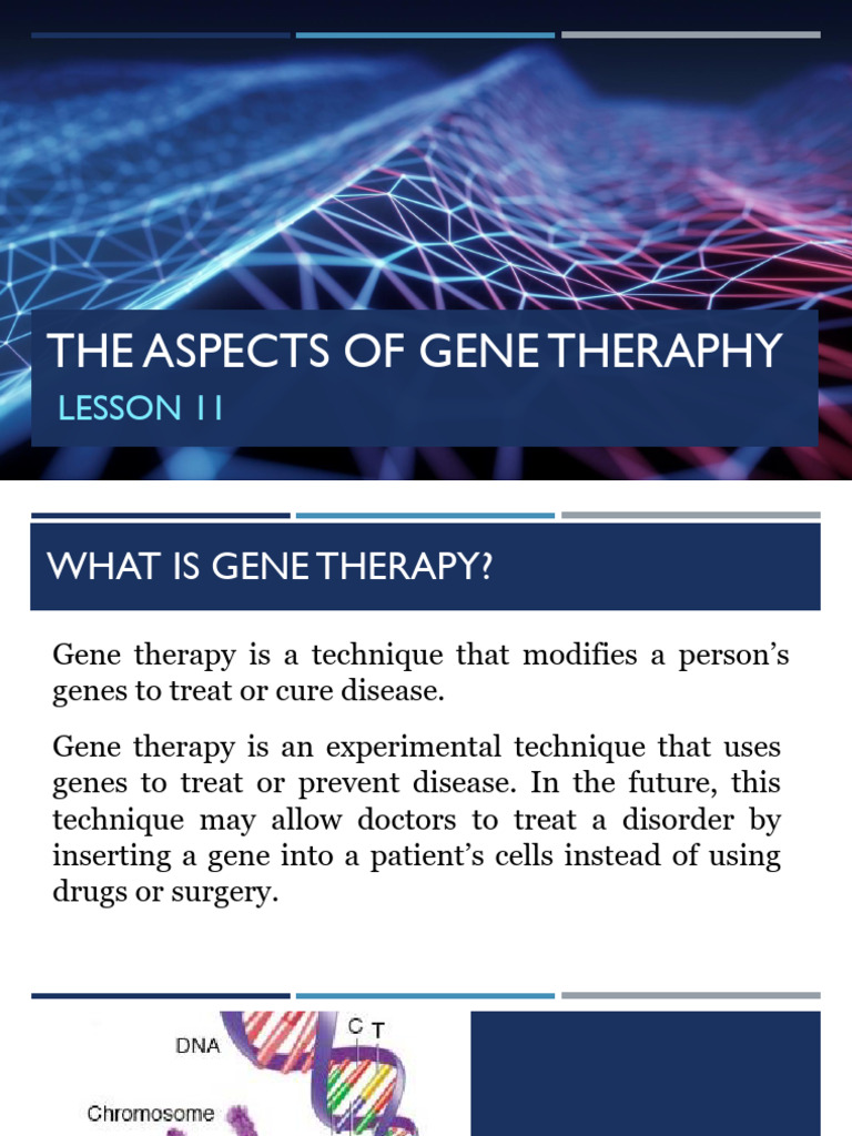 STS Lesson12 GeneTheraphy | PDF | Embryo | Gene Therapy