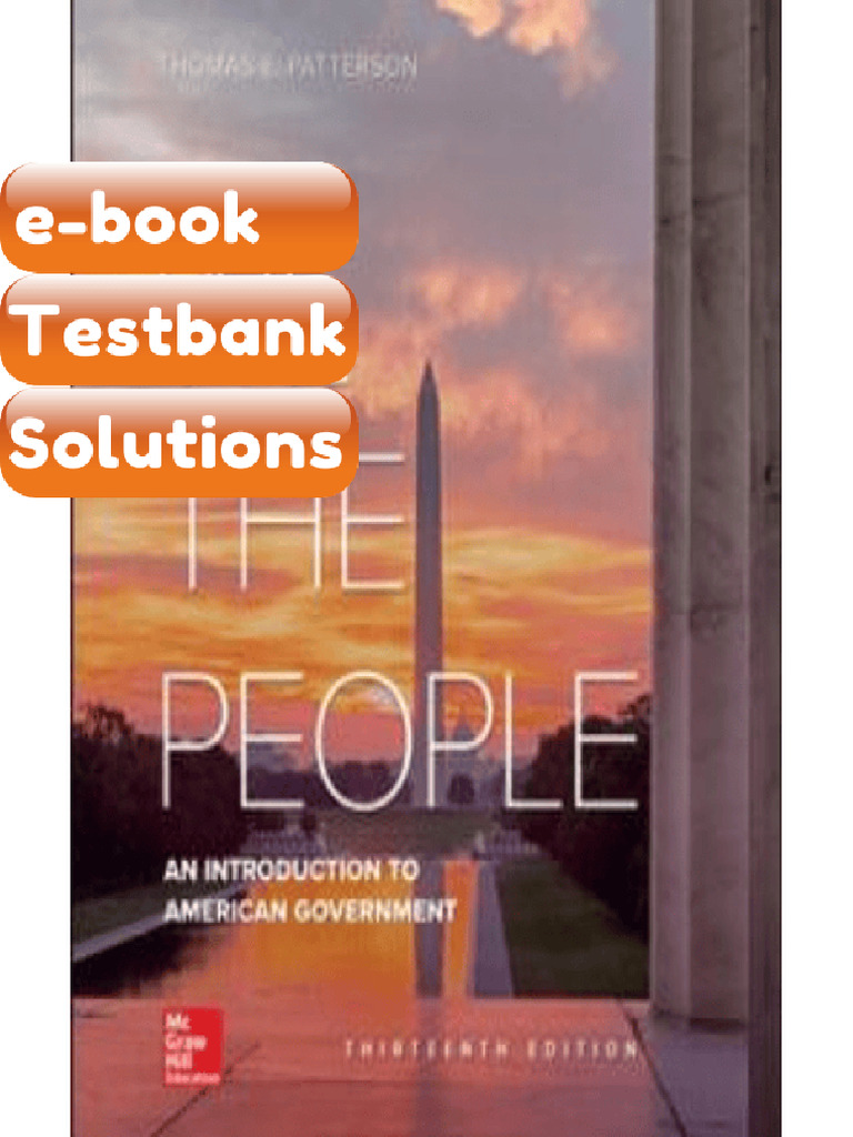 Testbank - We the People 13th Edition Thomas Patterson | PDF ...