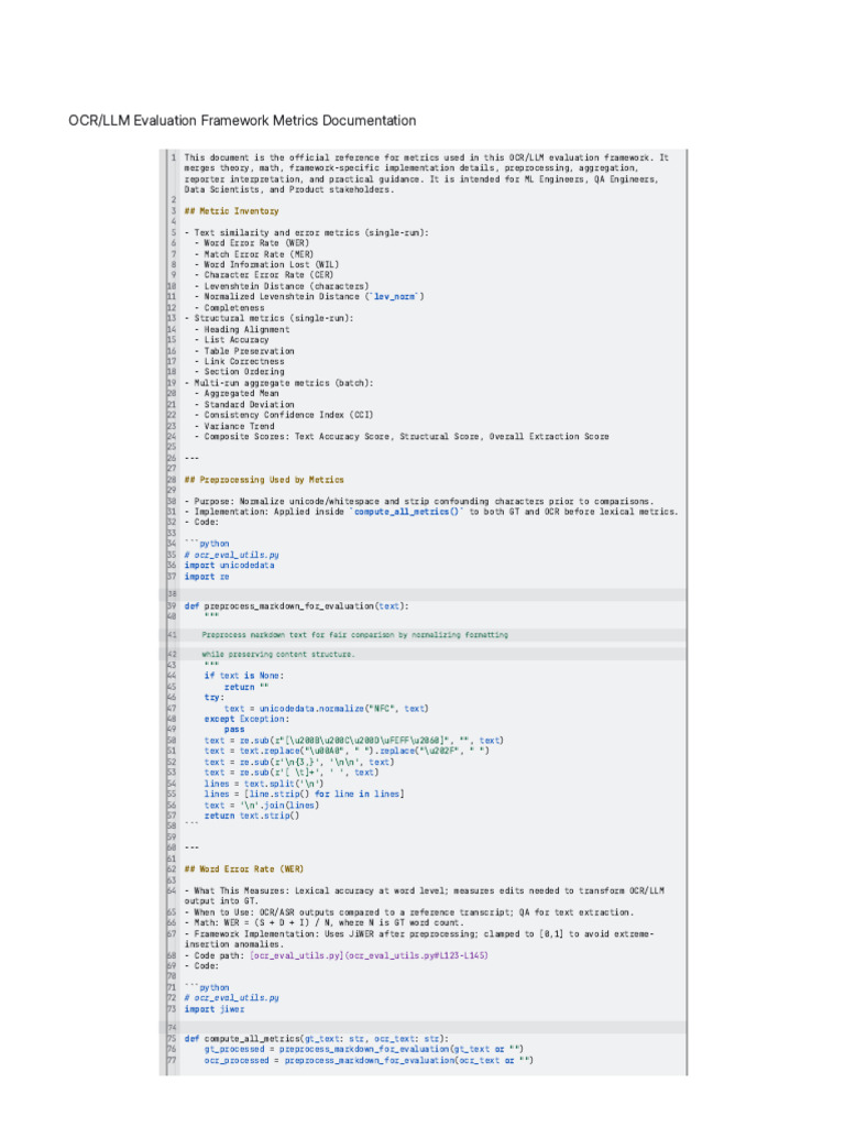 LLM Evaluation Framework Metrics Documentation-050226-015627 | PDF ...