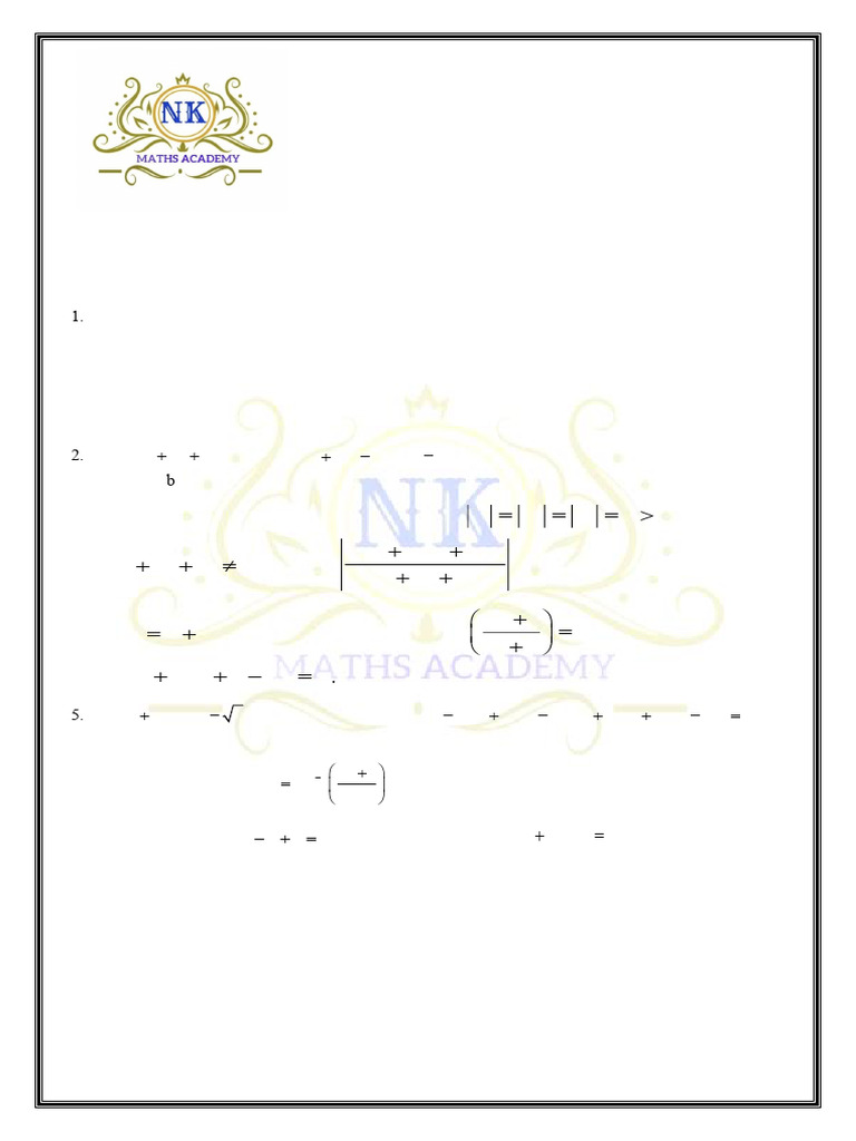 Namma Kalvi 12th Maths 5 Mark Test Question Papers EM 221025 | PDF ...