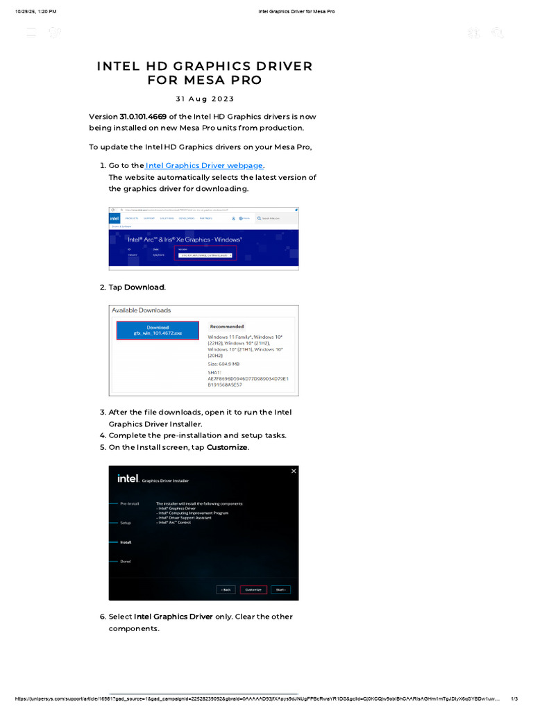 Intel Graphics Driver For Mesa Pro | PDF | Computer Architecture ...