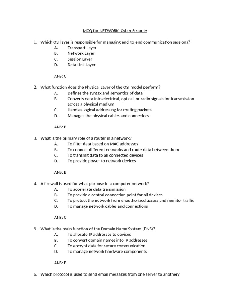 Sample MCQ Question For ICT Exam | PDF | Computer Network | Programming ...