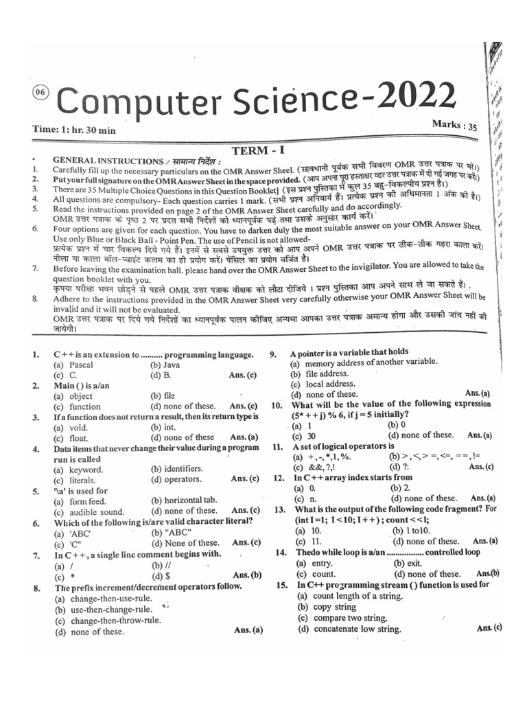 Computer Science 2022. by Krish - 1 | PDF