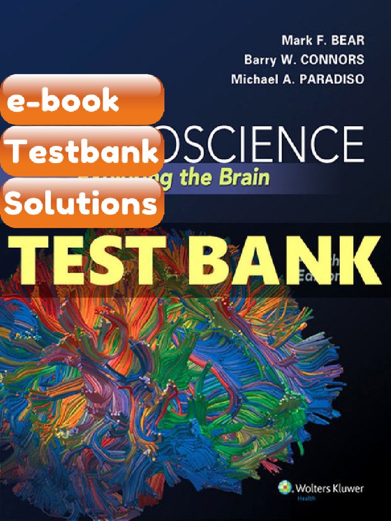 eBook & Testbank Neuroscience Exploring the Brain 4 Ed Bear | PDF ...