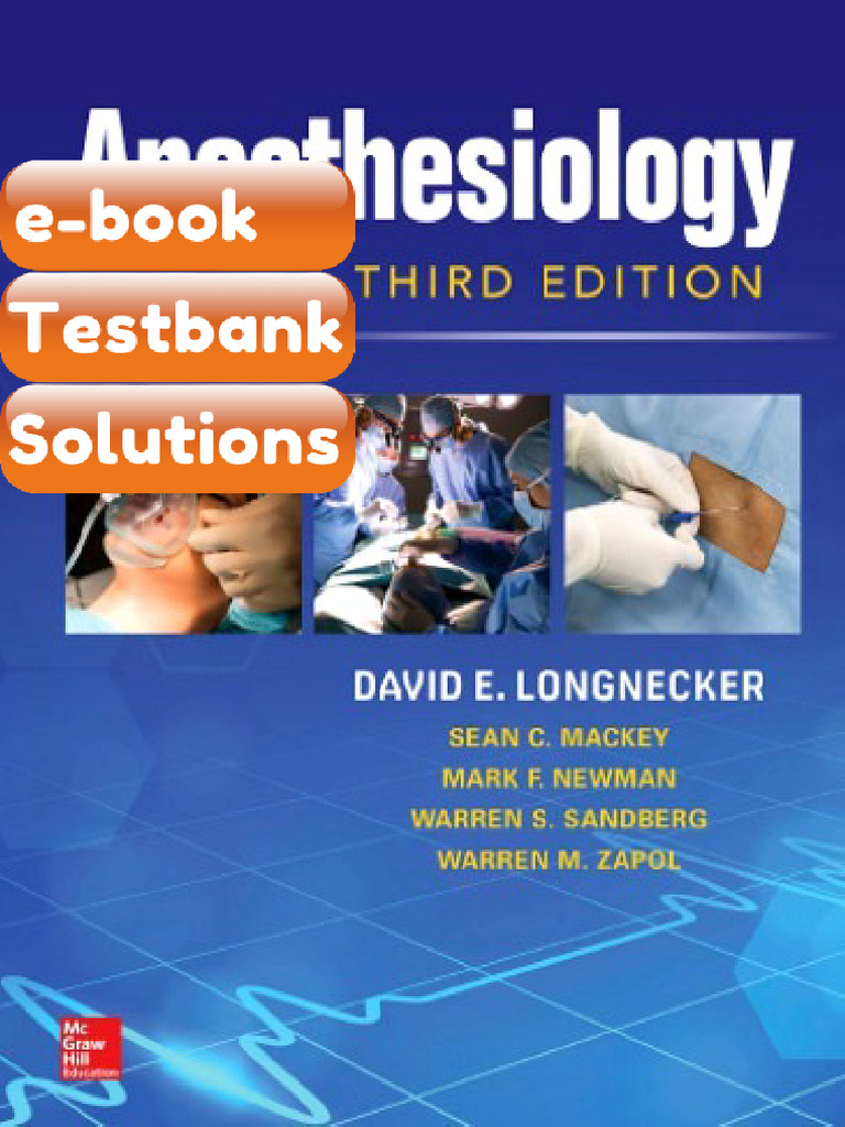 Anesthesiology 3rd Edition David Longnecker Et Al Ebook & Testbank ...