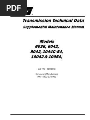 ZF WG-98 - TC - Service Manual | PDF | Clutch | Manual Transmission