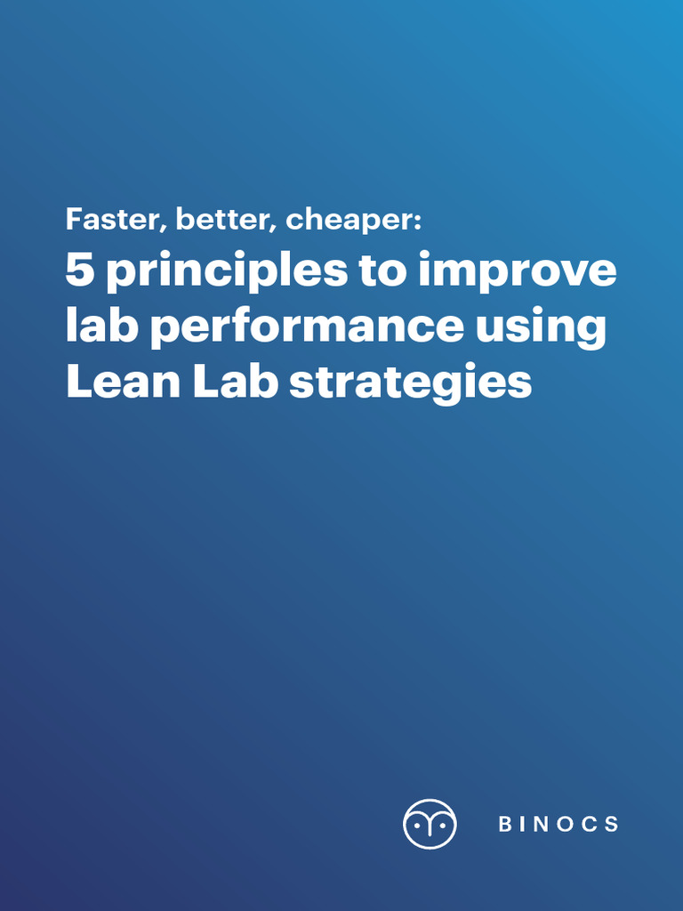 Five Principles To Improve Lab Performance Using Lean Lab Strategies ...