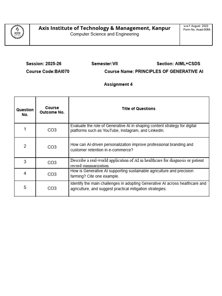 Assignment 4 | PDF