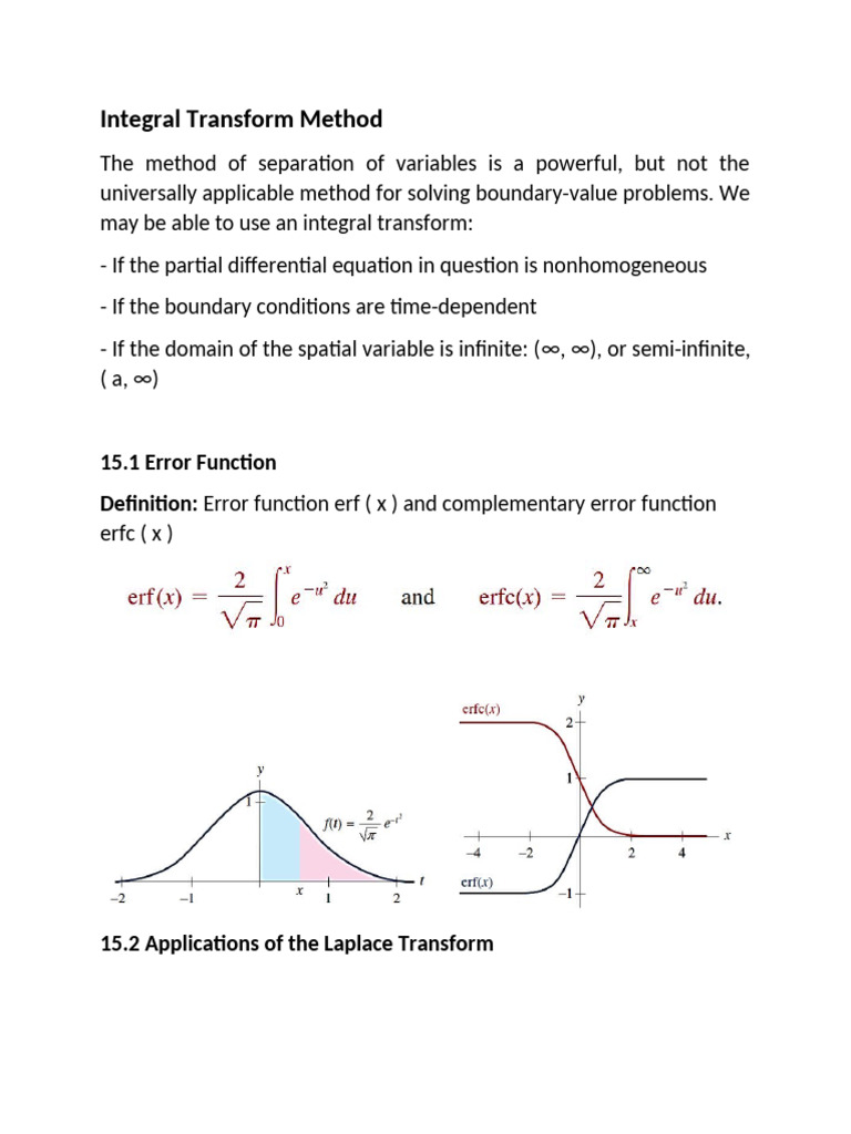 Integral Transform | PDF | Equations | Partial Differential Equation
