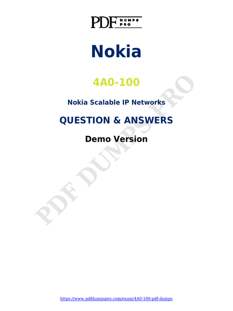 4A0-100 Exam Dumps 2026 Questions | PDF | Computer Network | Port ...