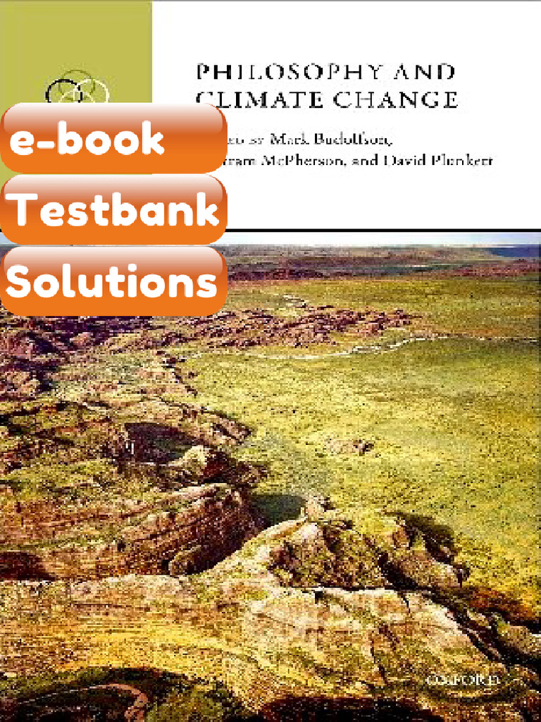 Philosophy and Climate Change Mark Budolfson eBook & Testbank | PDF ...