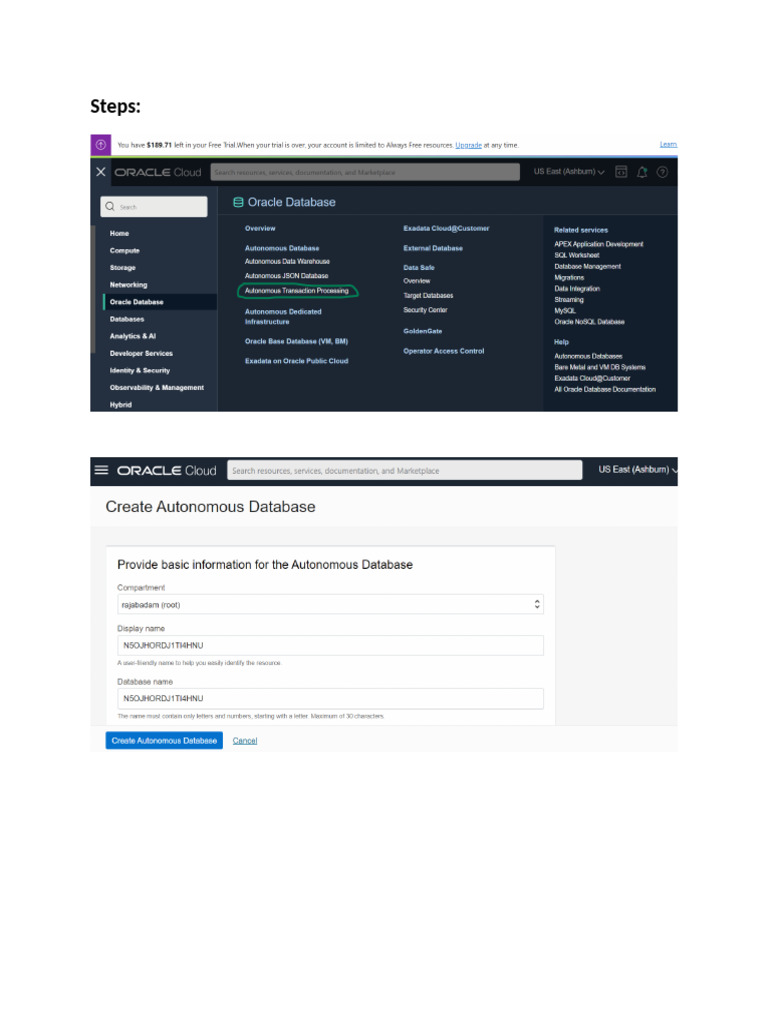DB Creation | PDF