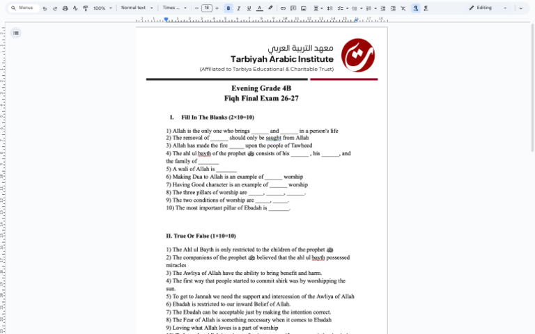 Grade 4b Paper | PDF