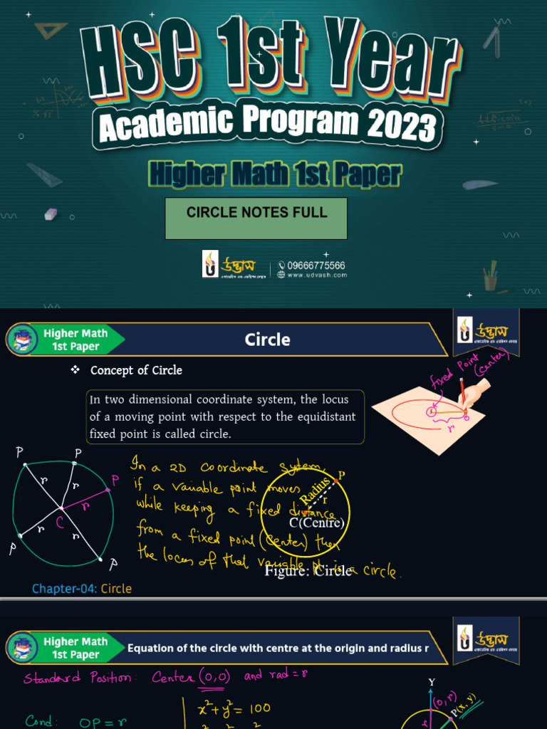 Circle Full Lecture Note | PDF