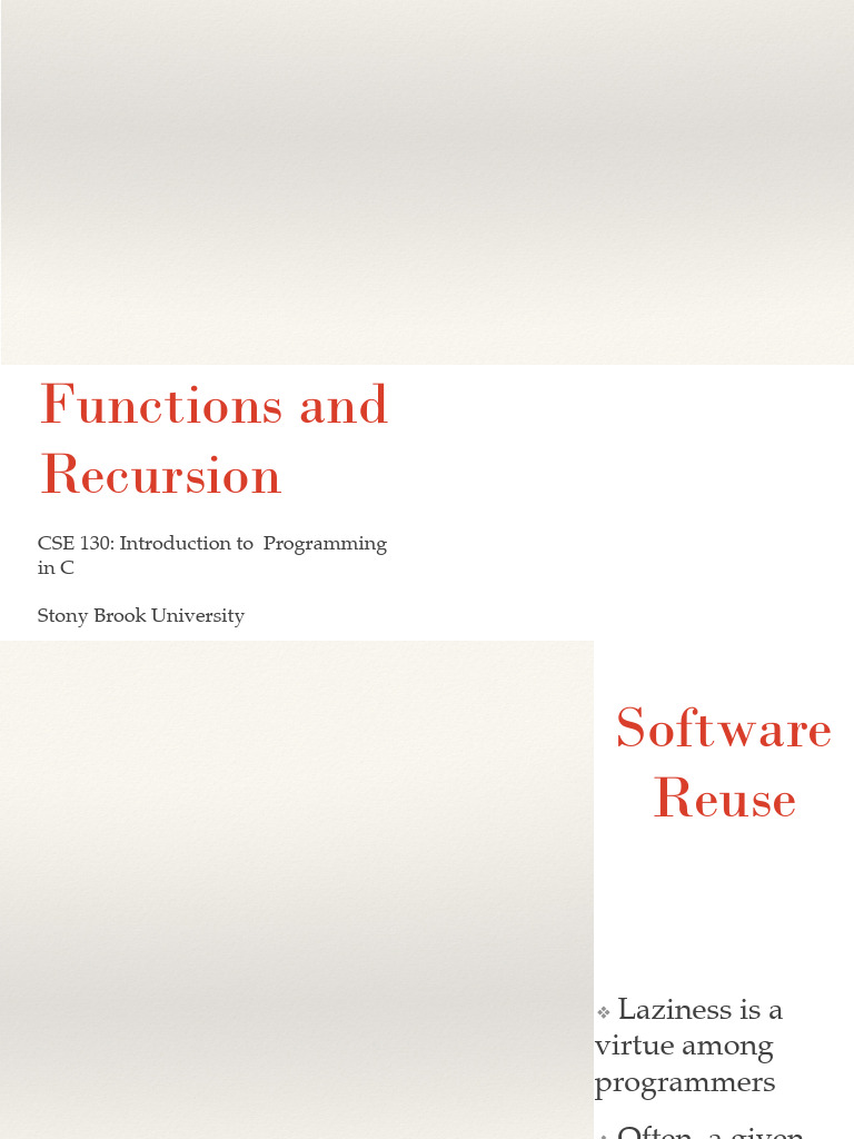 130 - 04 - Functions and Recursion | PDF | Parameter (Computer ...