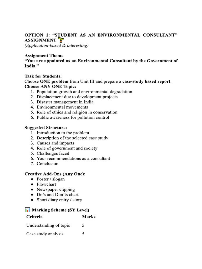 Evs Assignment (Syit CS) | PDF