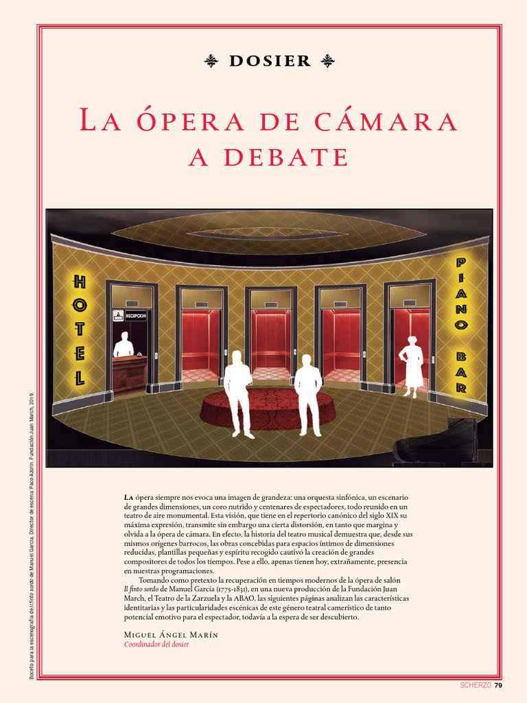 Que Es La Opera de Camara Una Mirada de | PDF | Ópera | Teatro