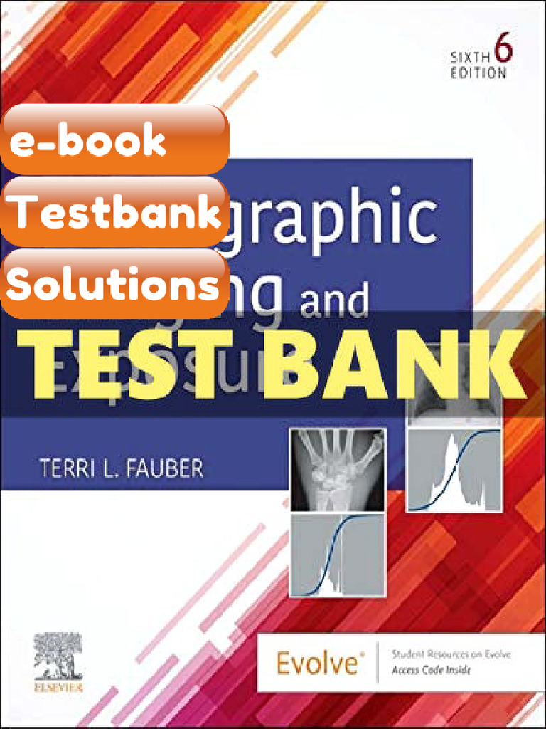 Ebook & Testbank Radiographic Imaging and Exposure 6 Ed Fauber | PDF ...