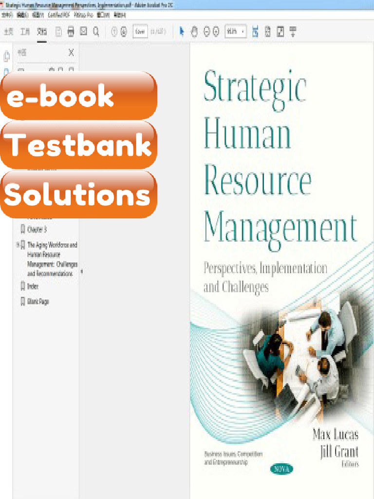 eBook & Testbank Strategic Human Resource Management Perspectives | PDF