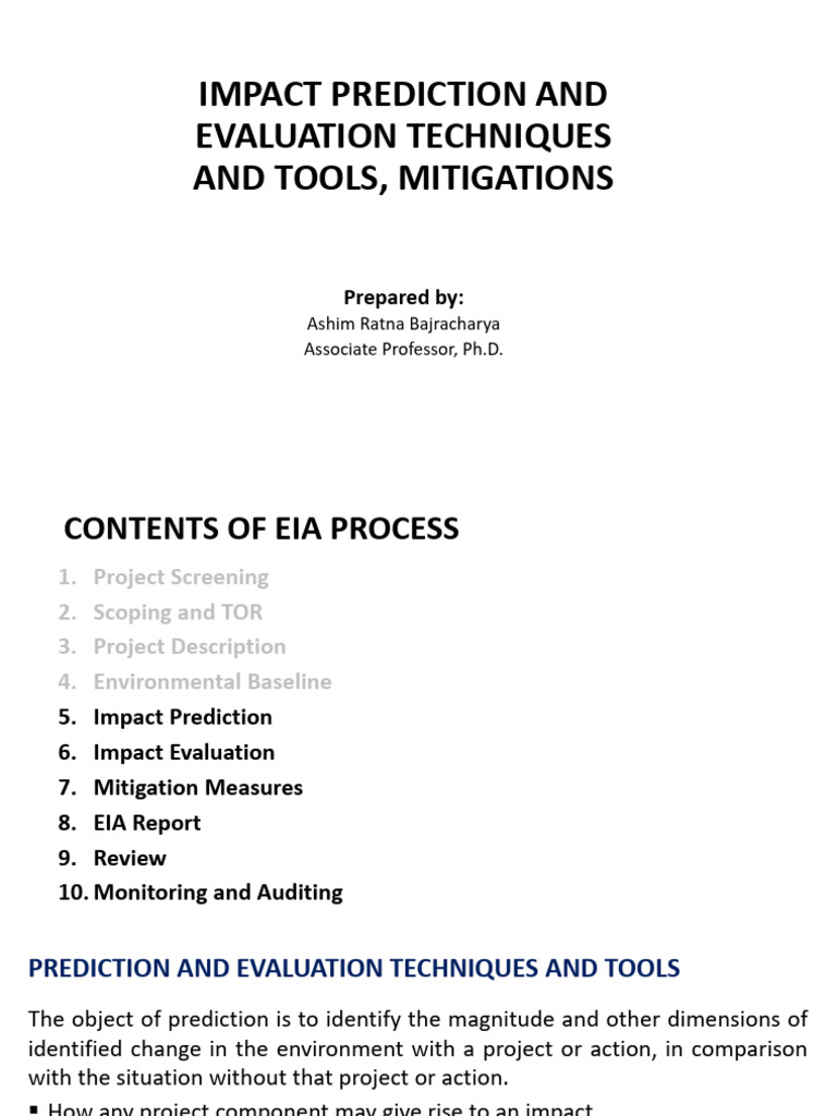 C3 Prediction Tools Evaluation Mitigations | PDF | Environmental Impact ...