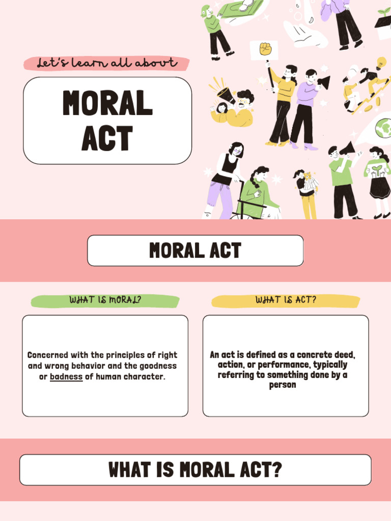 Ethics and Morality Educational Presentation in Pink, Purple, Yellow ...