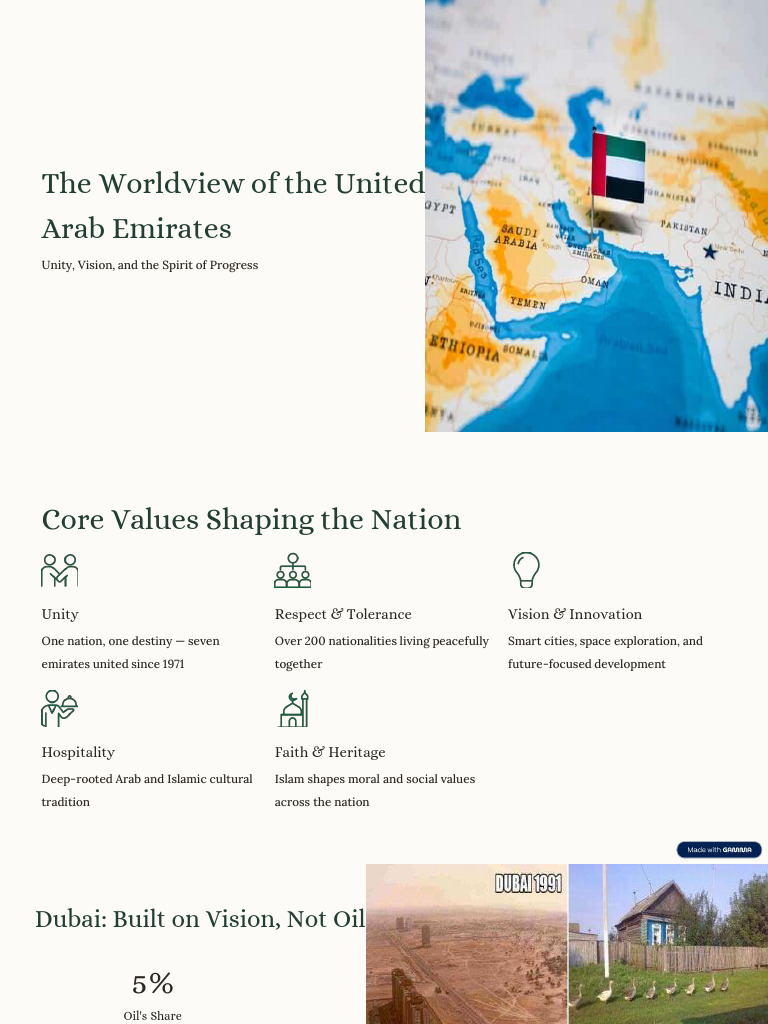 The Worldview of The United Arab Emirates | PDF | United Arab Emirates ...