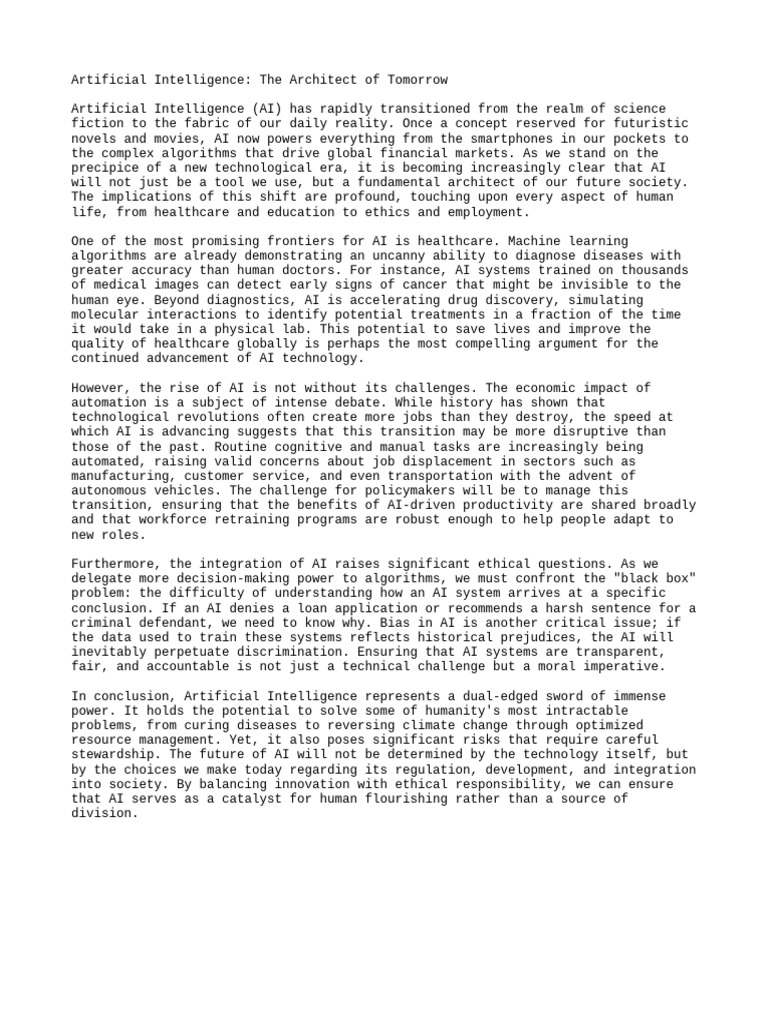 Essay 3 Artificial Intelligence | PDF | Artificial Intelligence ...