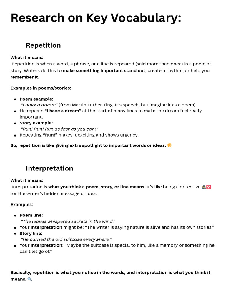 Research On Key Vocabulary | PDF